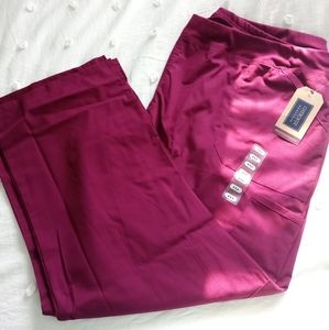 Cherokee Authentic Workwear Professionals Scrub Pants. Size 4XL. Wine Red.